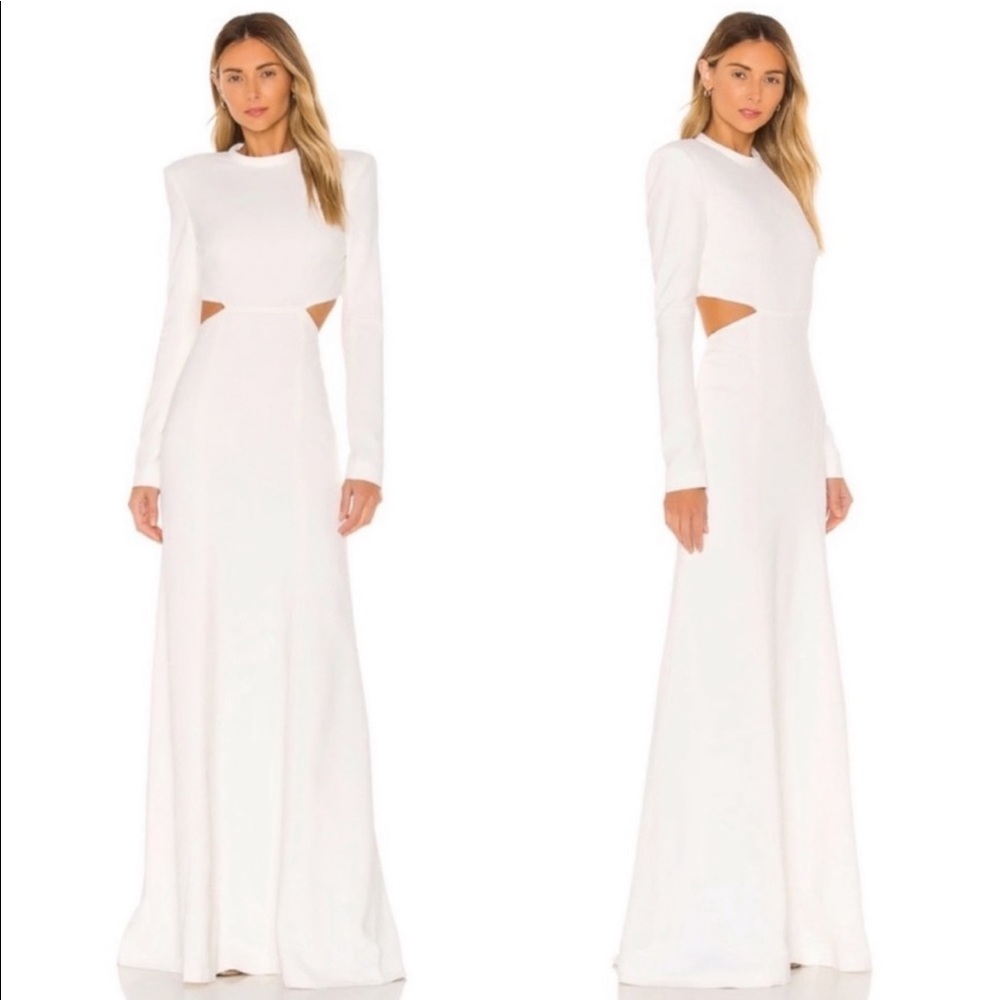 A.L.C. Gabriela Gabriella Dress Gown in White in Size 2